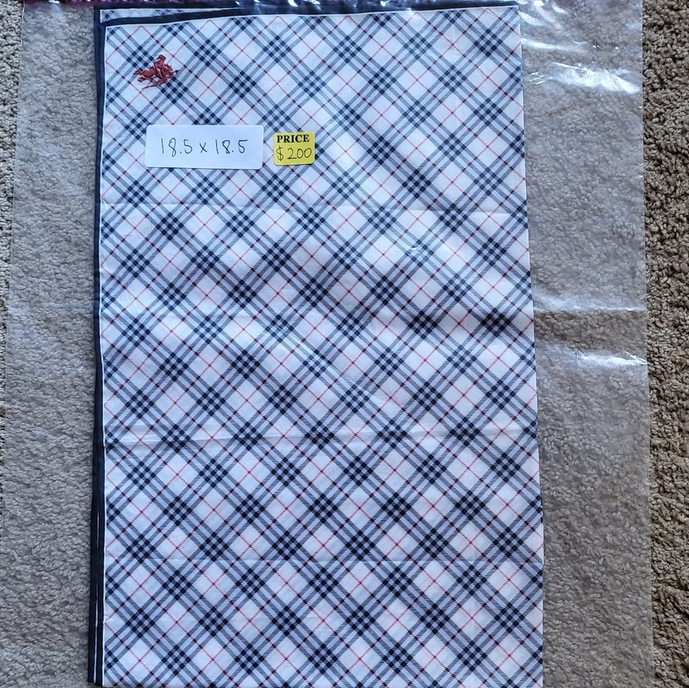 Burberry USA Plaid Bandana/Neck Scarf - Picture 2 of 2